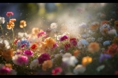 Colorful explosion of multicolored flowers Product Image 1