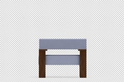 Isometric Arm Chair 3D isolated render Product Image 1