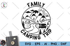 Camping -Family Camping Trip Circle svg Product Image 1