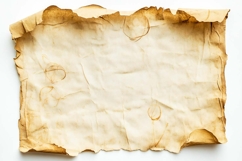 Vintage Paper Sheet on White Background Product Image 1