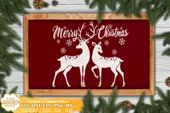 Reindeers SVG | Merry Christmas SVG | Family Christmas SVG Product Image 2