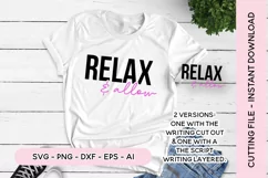 Law Of Attraction SVG Relax and Allow SVG Product Image 1
