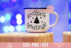 Season's Greetings SVG / Christmas Ornament SVG Product Image 2