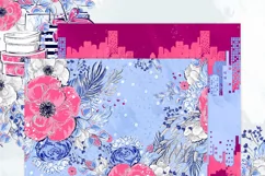 Fashion Shoes Shopping Floral Silver Glitter Paper Pack Product Image 7