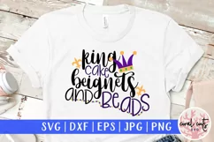 King Cake And Beads - Mardi Gras SVG EPS DXF PNG Product Image 1