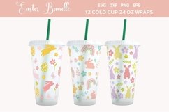 Starbucks Cold Cup 24oz, Easter SVG Bundle, Spring Template Product Image 2