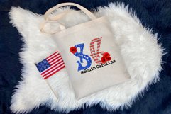 State abbreviation. USA sublimation. South Carolina Product Image 3