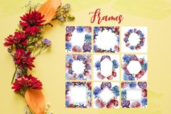 Autumn Asters Watercolor png Product Image 5