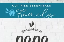 Papa svg - a Promoted to Papa svg file for crafters Product Image 5