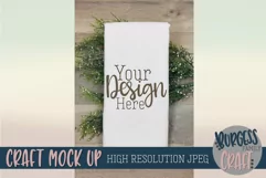 Flour sack tea towel Craft mock up |High Resolution JPEG Product Image 1