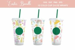 Starbucks Cold Cup 24oz, Easter SVG Bundle, Spring Template Product Image 4