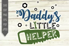 Daddy's Little Helper Svg. Baby Boy Shower Svg. Baby Bib Product Image 2