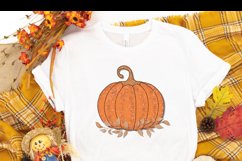 Orange Pumpkin with Glitter Dust Sublimation Clipart Product Image 6