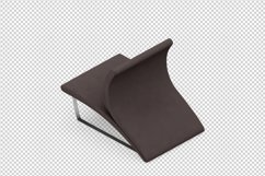 Isometric Arm Chair 3D isolated render Product Image 1
