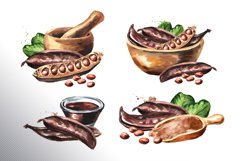 Carob. Watercolor collection Product Image 3