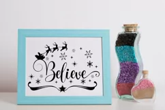 Believe in the Magic - Christmas SVG Quote - Believe SVG Product Image 4