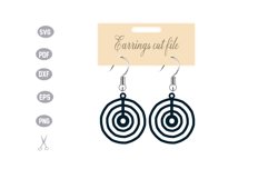 Earrings Template SVG Product Image 1