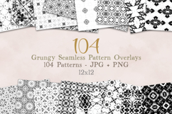 Seamless grunge pattern overlays bundle Product Image 1