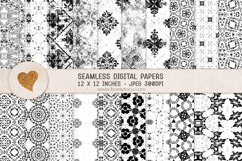 Seamless grunge pattern overlays bundle Product Image 2