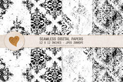 Seamless grunge pattern overlays bundle Product Image 7