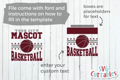 Basketball SVG | Basketball Template 0032 | Shirt Design Product Image 6