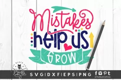 Mistakes Help Us Grow SVG | Back To School SVG | Teacher SVG Product Image 4