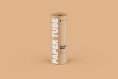 Closed Paper Tube Mockup 40x122mm Product Image 9