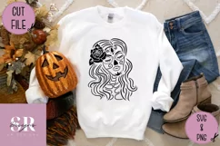 Day of the dead svg | card & vinyl cutting | Sugar skull svg Product Image 1