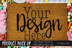 Easter door mat MOCK UP | PSD & JPEG Product Image 1