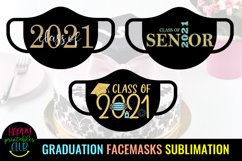 Graduation 2021 Face Masks Sublimation- Graduation Facemask Product Image 3