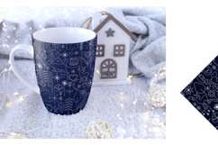 Trendy Scandinavian Style Digital Paper.Christmas Patterns. Product Image 1