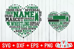 Wrestling SVG | Wrestling Heart Subway Art | Shirt Design Product Image 1