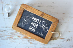 Hand-Drawn Jungle Animals Birthday Characters White Product Image 5