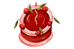 Cherry Cakes for Valentine Day. Love 14 February Product Image 5