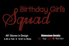 Birthday Girls SquadRhinestone SVG Template Product Image 2