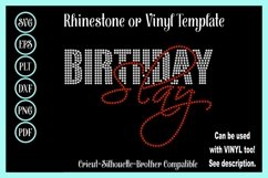 Birthday Slay Rhinestone SVG Template Product Image 1