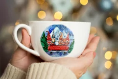 Christmas Gnomes. Christmas Card. Christmas Truck. Product Image 7