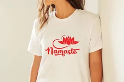 Namaste SVG PNG EPS DXF | Yoga cut file Product Image 4