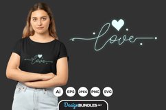 The Glowing of Love SVG Product Image 1