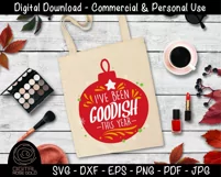 I've Been Goodish This Year - Funny Kids Christmas Tree SVG Product Image 3