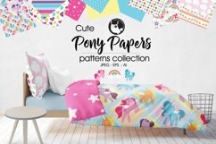 Pony papers, digital papers Product Image 1