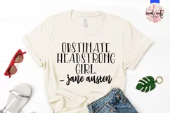 Obstinate Headstrong Girl - Women Empowerment EPS SVG DXF Product Image 3