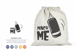 Funny Boxing SVG | Punch Me SVG | Sports SVG Product Image 1