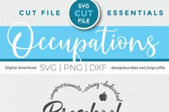 Preschool Teacher svg - a Preschool svg kit with icons Product Image 6