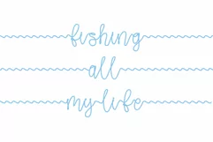 Gone Fishing - a fishing line font - Free Font Of The Week Product Image 3
