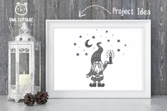 Scandinavian Gnomes SVG, Good Night Gnome with Lantern, Tomt Product Image 10