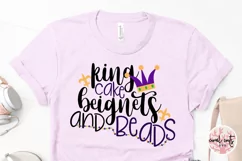 King Cake And Beads - Mardi Gras SVG EPS DXF PNG Product Image 3
