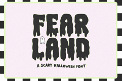 Fear Land - Spooky Halloween Font Product Image 1