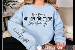 Be a Beacon of Hope for Others Shine Your Light Sleeve SVG Product Image 2
