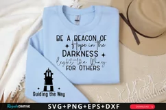 Be A Beacon Of Hope Sleeve SVG, Motivational SVG Design Product Image 1